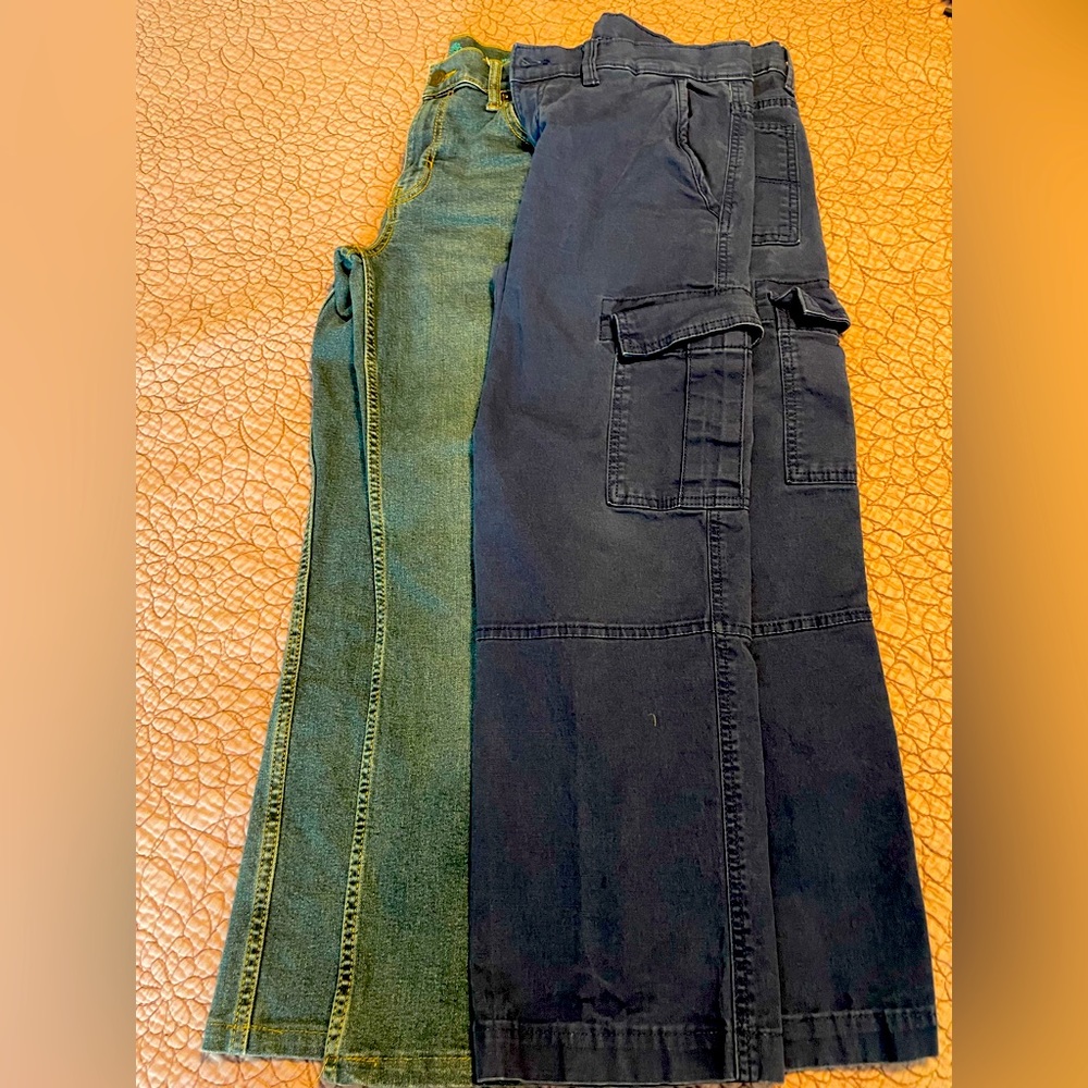 Kids boys pants. Size 18. Items not sold separately. 1 jeans & 1 cargo.